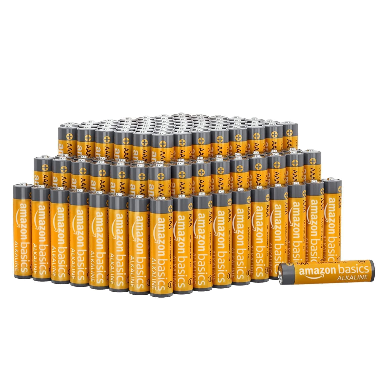 100-Pack AAA Alkaline High-Performance Batteries