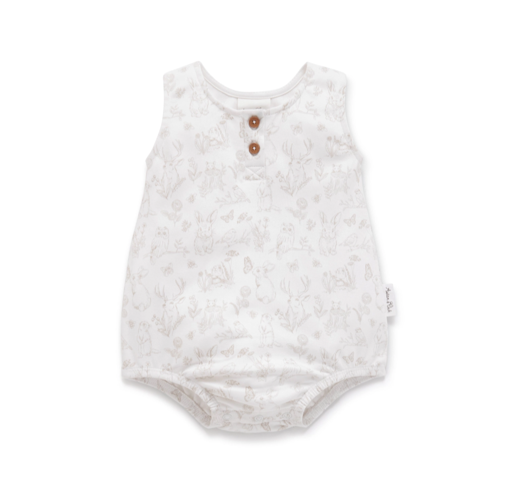 Cute Creatures Bubble Romper