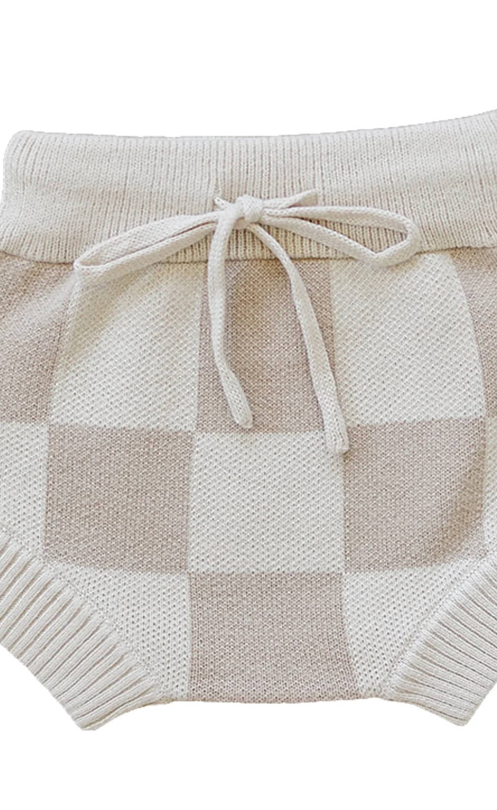 Checkered Knit Bloomers