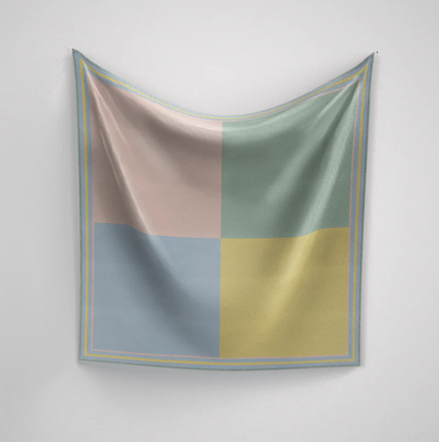 Color Block Pastels Petite Girls Scarf