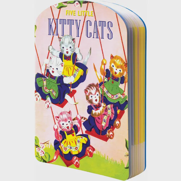 Five Little Kitty Cats- Children's Picture Book-Vintage