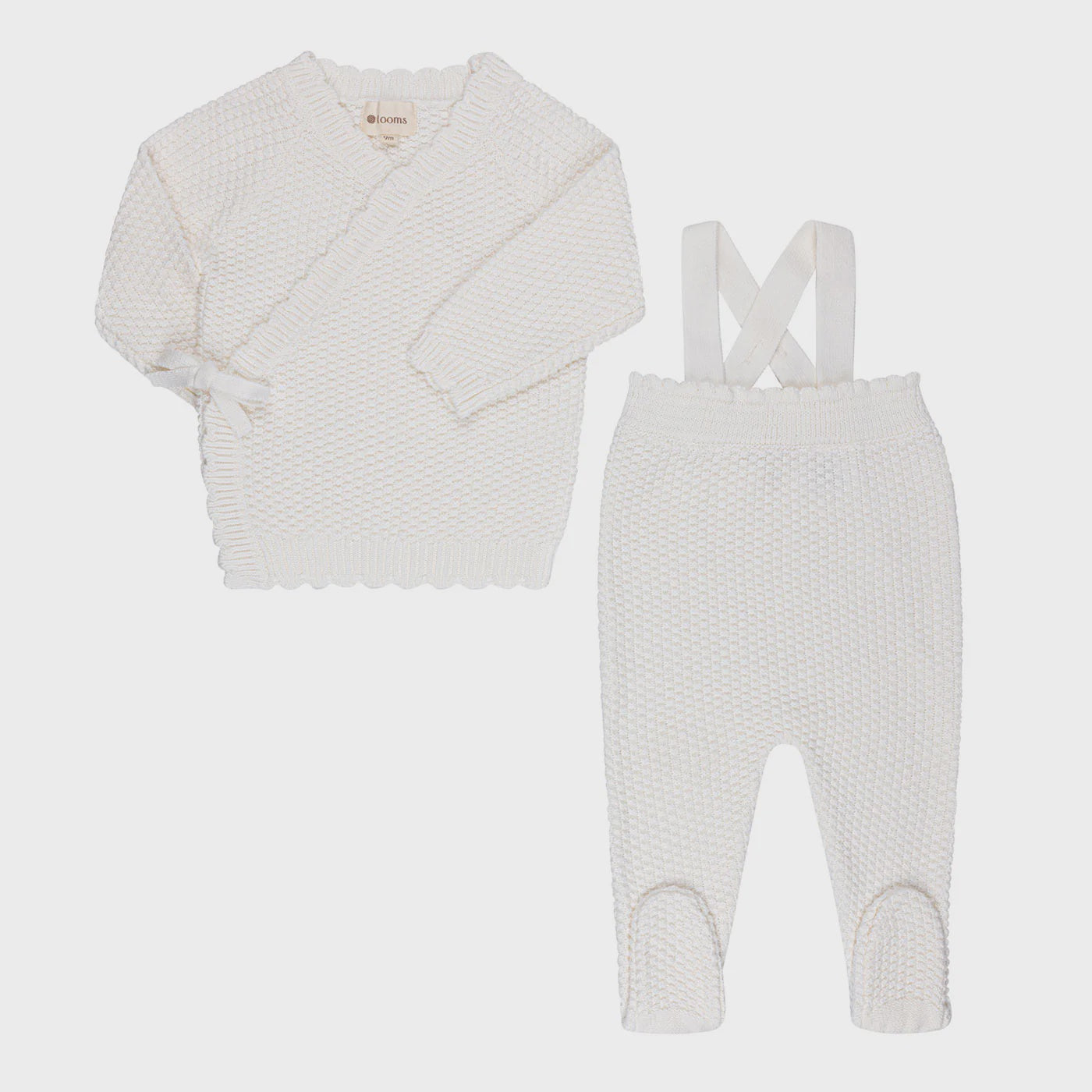 Moss Knit Collection - Baby Set, Ivory
