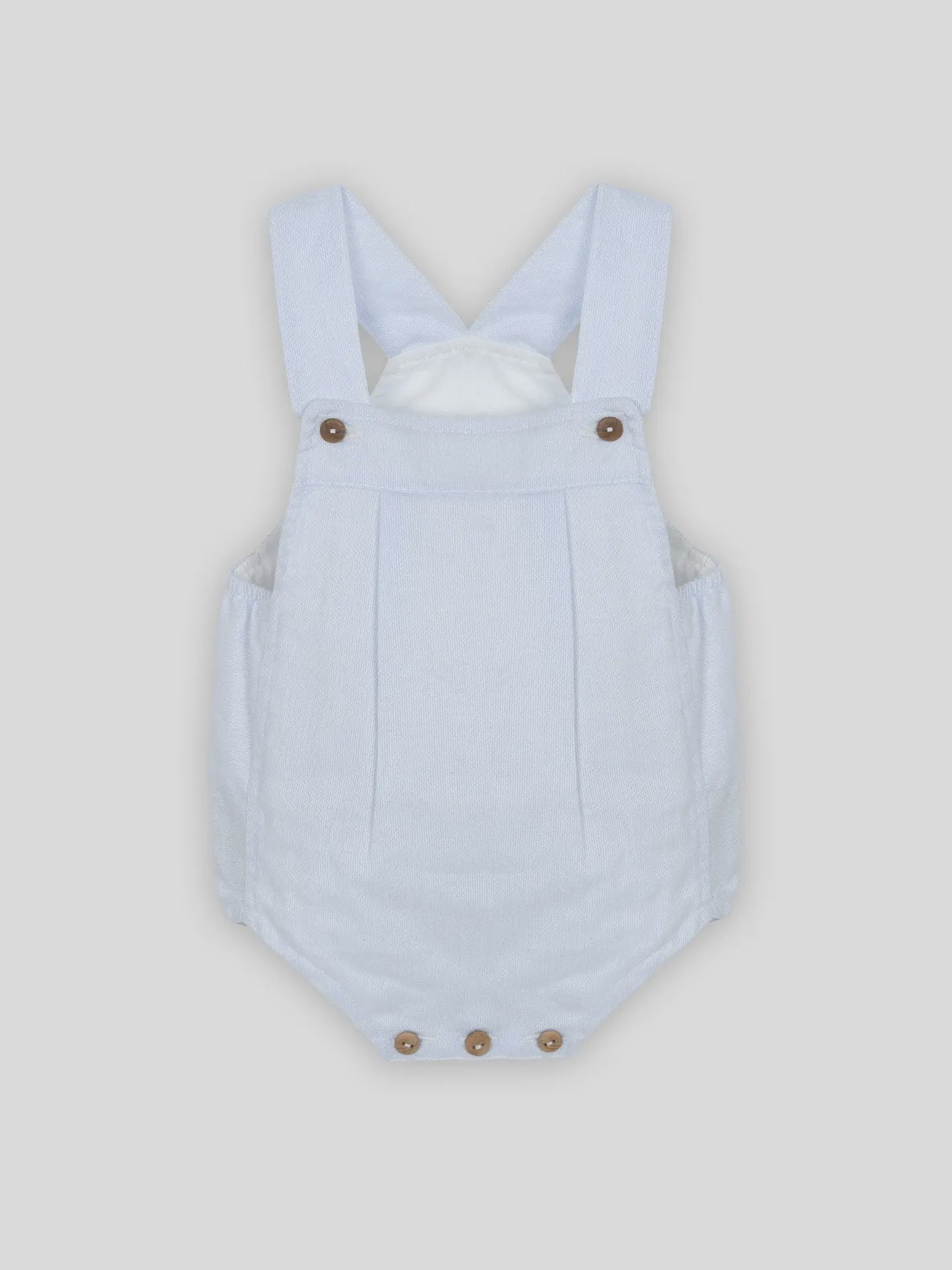 Minhon Cotton Romper, Light Blue 9m