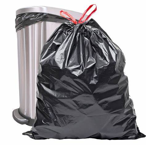 30-33Gal Large Heavy Duty Black Trash Bags 250ct