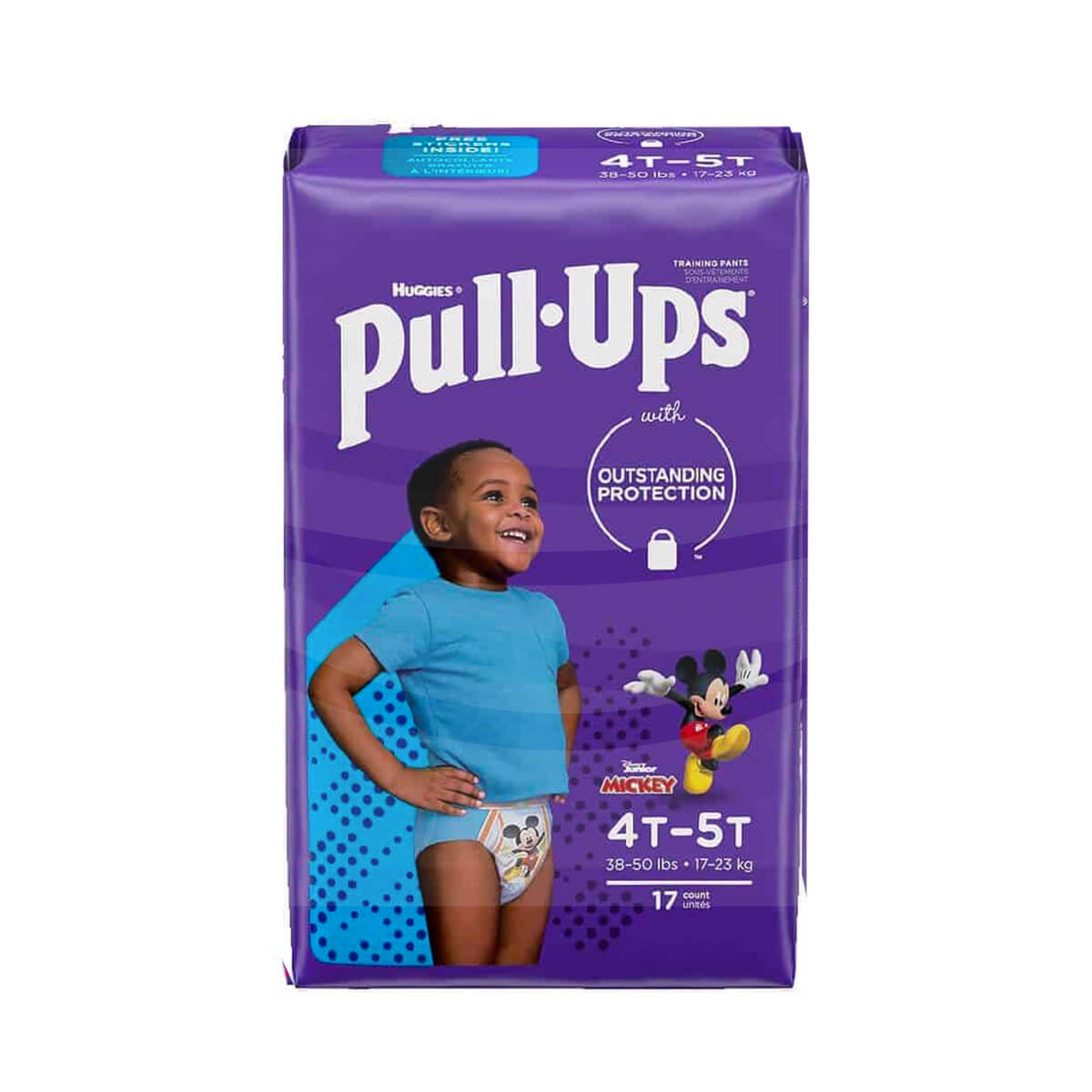 Pull-Ups Training Pants, Boys, 4T-5T (38-50 lbs), 17 Ct