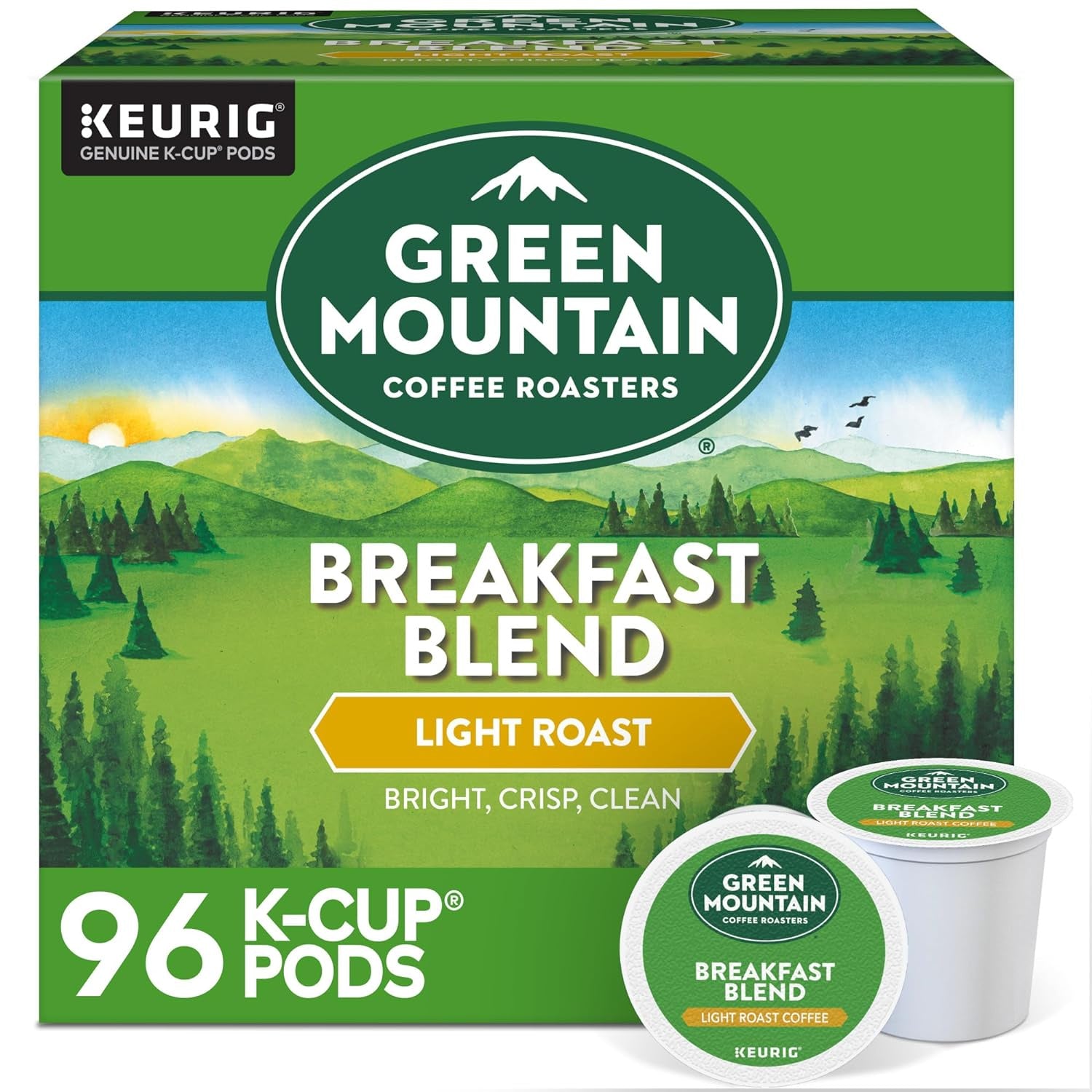 Green Mountain Coffee Breakfast Blend K-Cups 96/case (BPO)