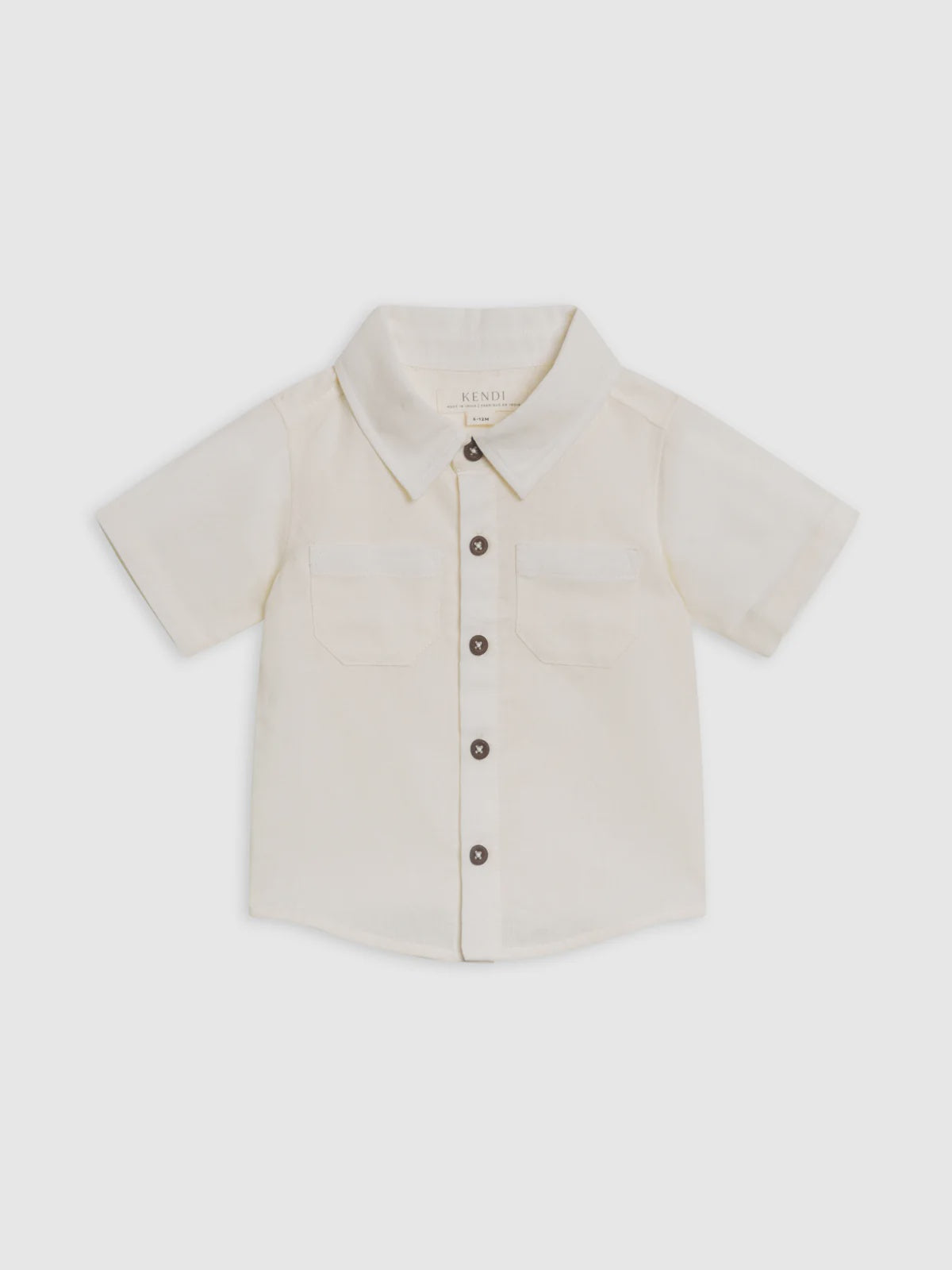 Graham Linen Collared Button Down - Coconut