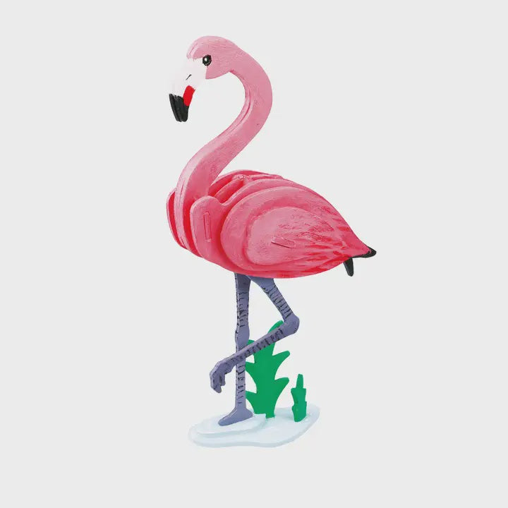 3D Wooden Puzzles (with paint) Kits | Flamingo