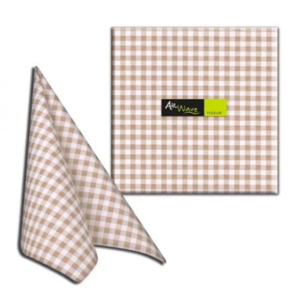 Airwave Vichy Sabbia Airlaid Napkin 33x33 50pk