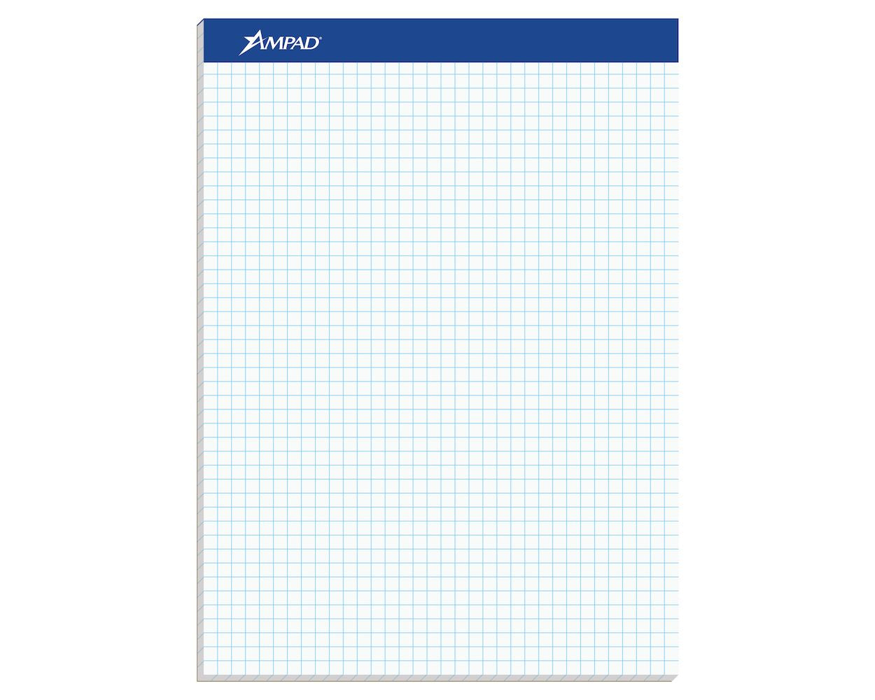 Ampad Double Sheet Quad Pad Graph Paper, 1/4 Inch 100 ct