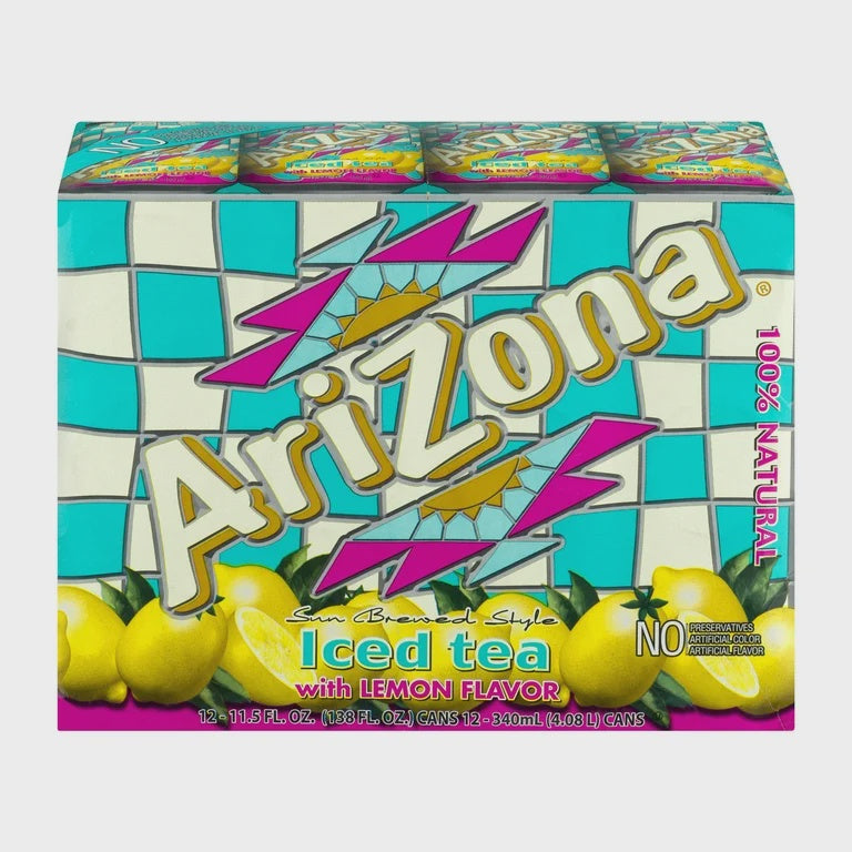 Arizona Iced Tea with Lemon Flavor, 11.5 Fl. Oz., 12/case