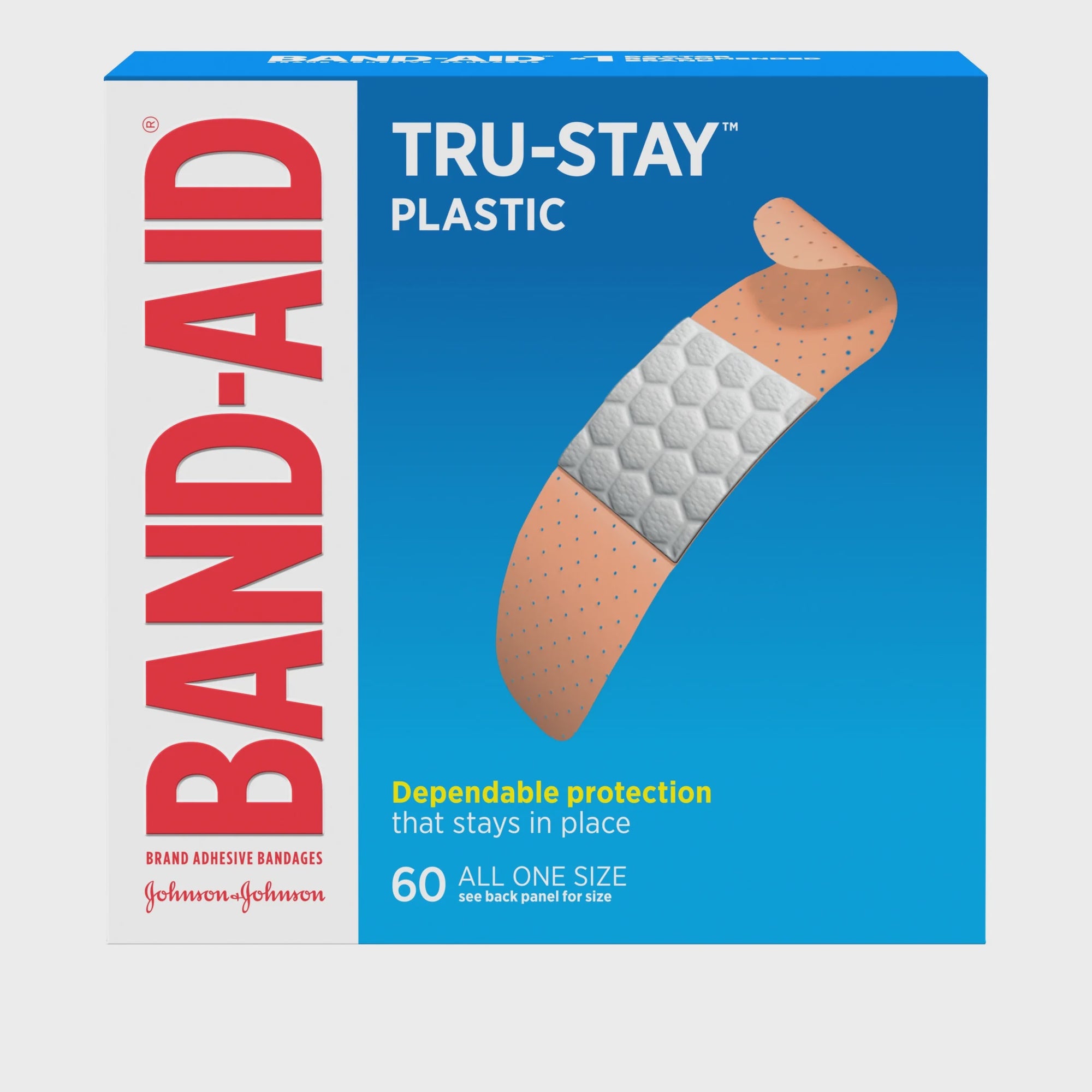 Band-Aid Brand Adhesive Bandages, One Size, 60 ct