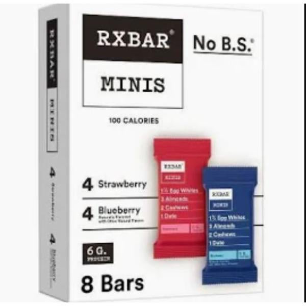 RXBar Minis Strawberry Blueberry, 8 bars 7.3oz