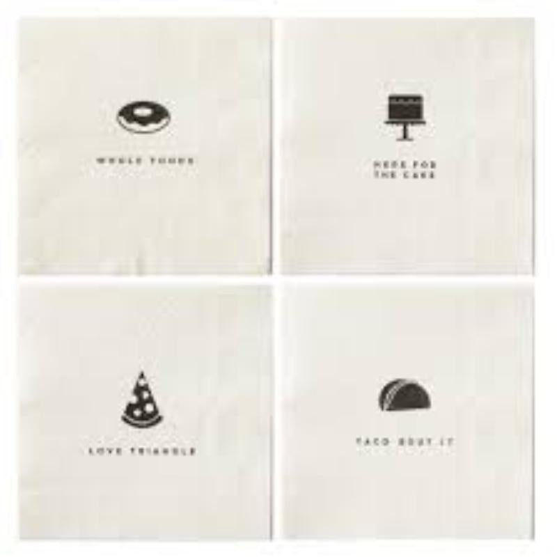 Basic Foodie Napkins 5"