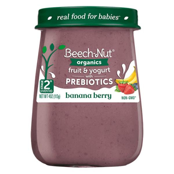 Beech-Nut Organic Banana Berry With Prebiotics, 4oz jar