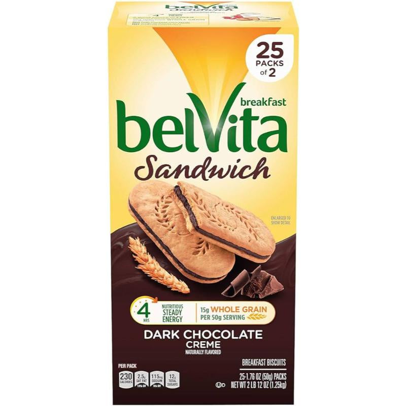 BelVita Dark Chocolate Creme Breakfast Biscuits 25pk