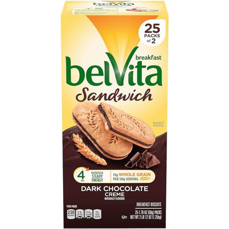 BelVita Dark Chocolate Creme Breakfast Biscuits 25pk