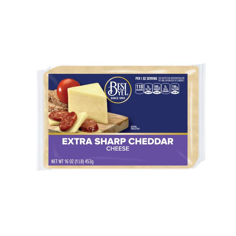 Best Yet Extra Sharp White Cheddar Bar 16 oz