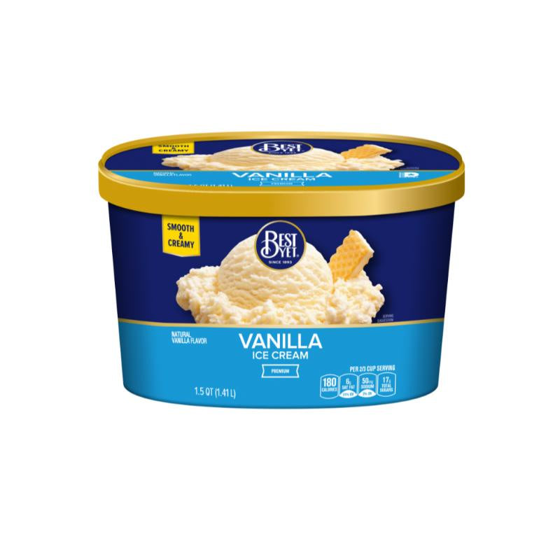 Best Yet Natural Vanilla Ice Cream 48oz