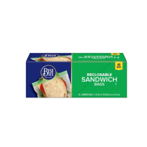 Best Yet Reclosable Sandwich Bags 90ct