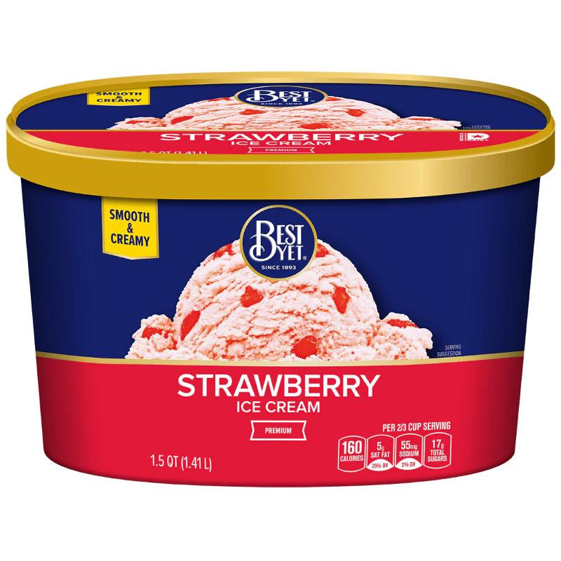 Best Yet Strawberry Ice Cream 48oz