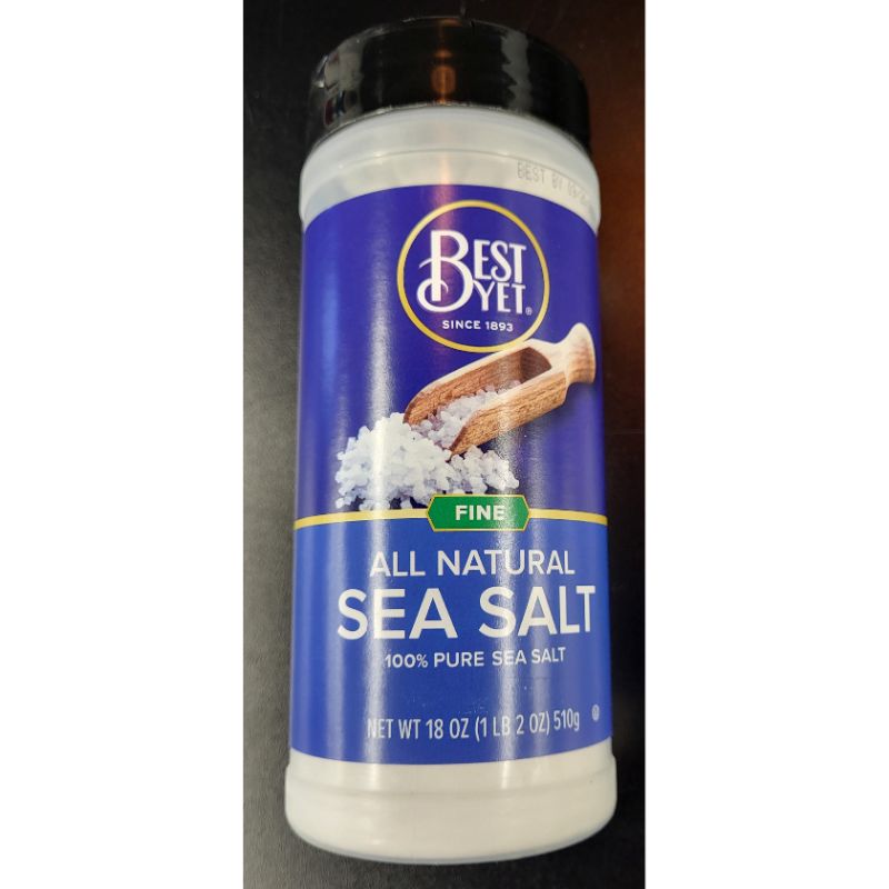 Best Yet Fine Sea Salt 18oz