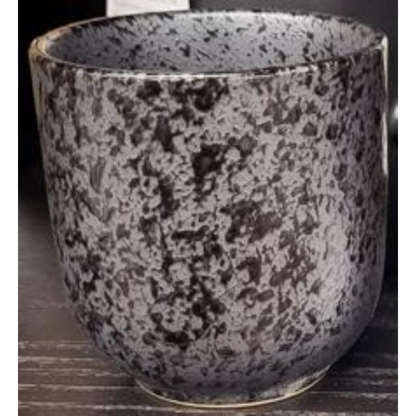 Black Stoneware Coffee Cup