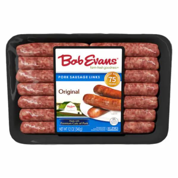 Bob Evans Original Pork Sausage Links Raw 12oz