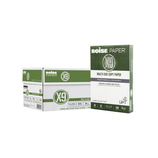 Boise OX-9007 X-9T Multipurpose Paper, 20-lb, 11 x 17, 2,500 Sheets/Ream, 5 Reams/Case