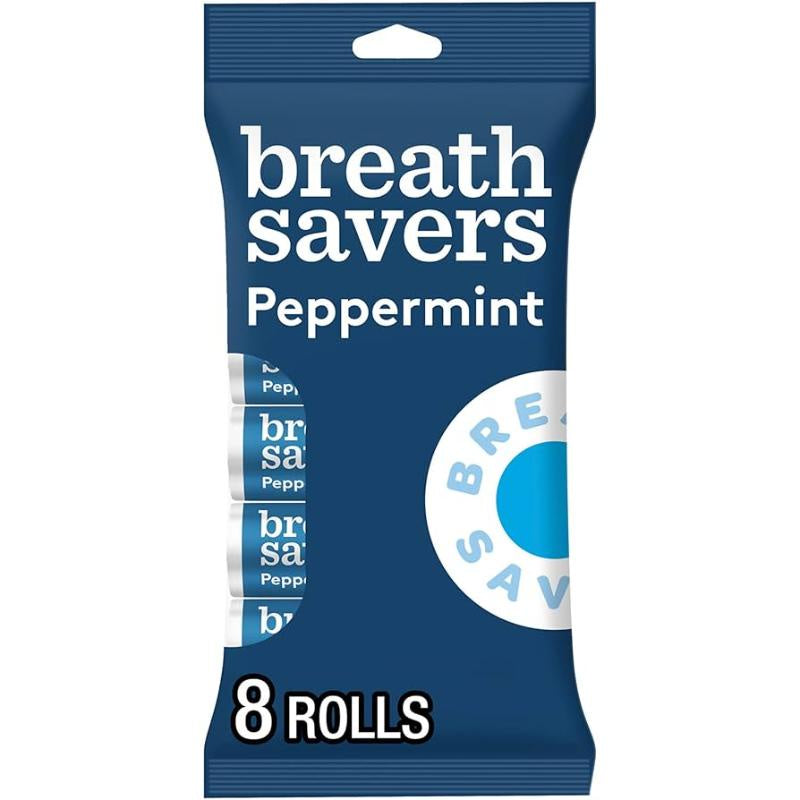 Breath Savers Peppermint Sugar Free Mints 5 Roll Pack