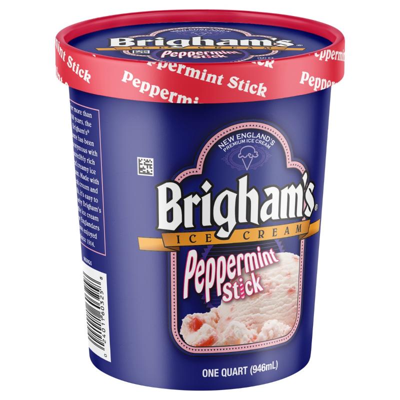 Brigham's Peppermint Stick Ice Cream 32oz