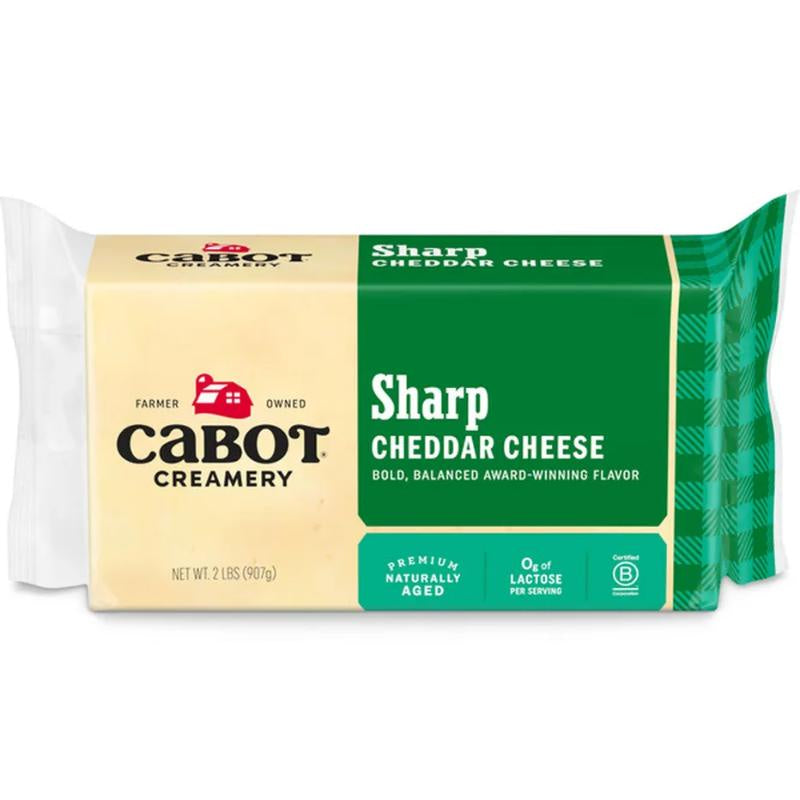 Cabot Sharp White Cheddar Bar 32 oz