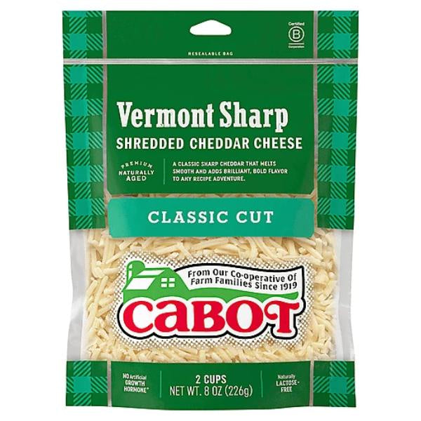 Cabot Shredded Sharp White Cheddar 8 oz