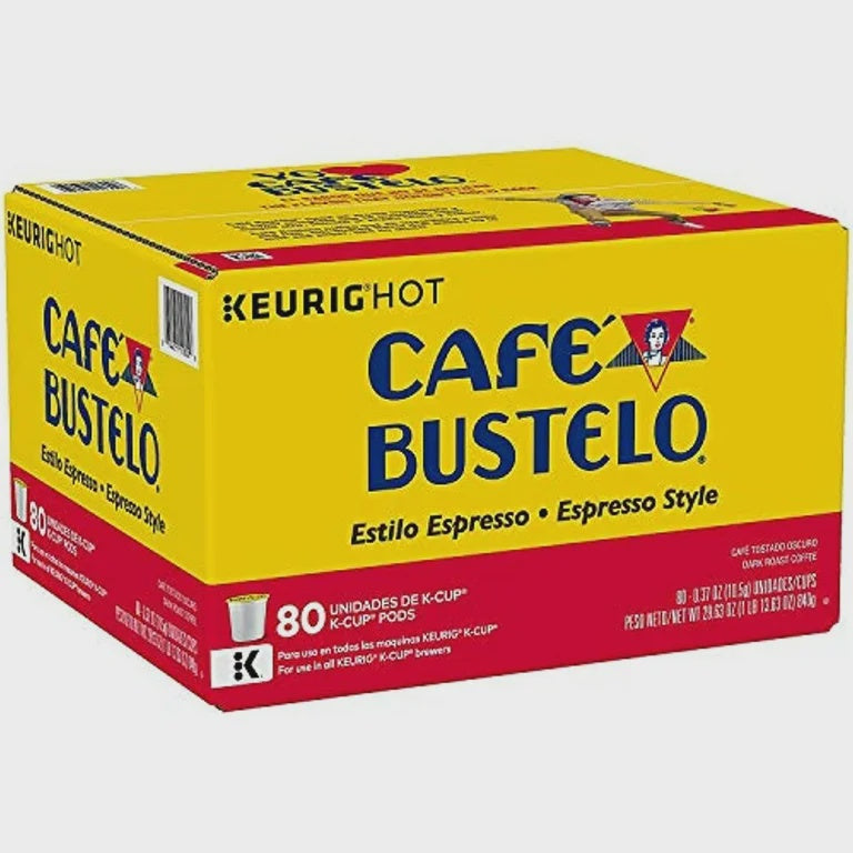 Café Bustelo, Espresso Style Dark Roast Coffee, Keurig K-Cup Pods (80ct.) (BPO)