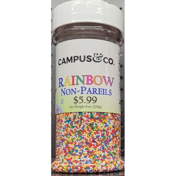 Campus&Co. Rainbow Non-Pareils Sprinkles 8oz