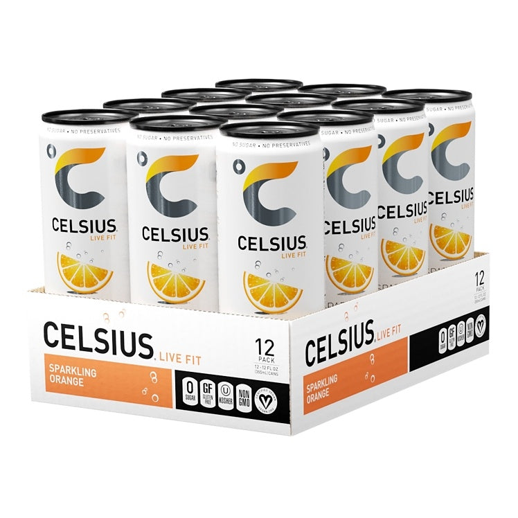 Celsius Orange Energy Drinks 12 pack