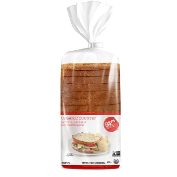 Chef Line White Sprouted Organic Bread, Frozen 24oz