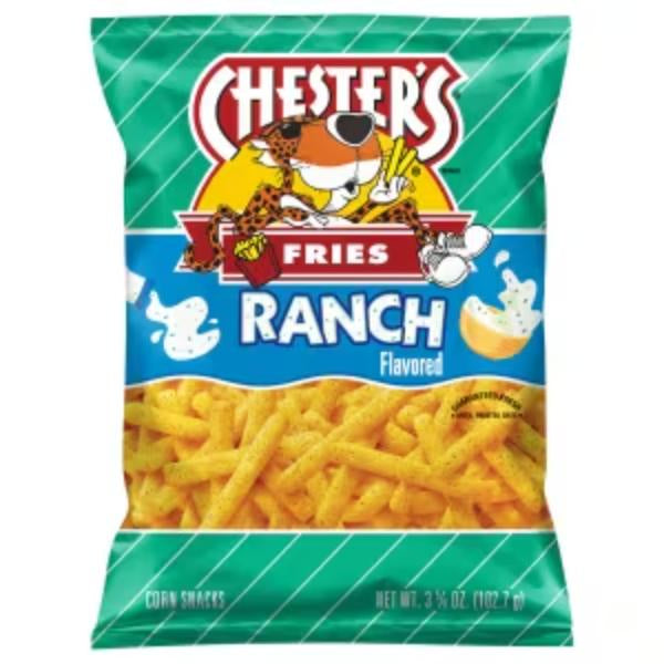 Chester's Fries Corn And Potato Snacks Ranch Flavored 3 5/8 Oz