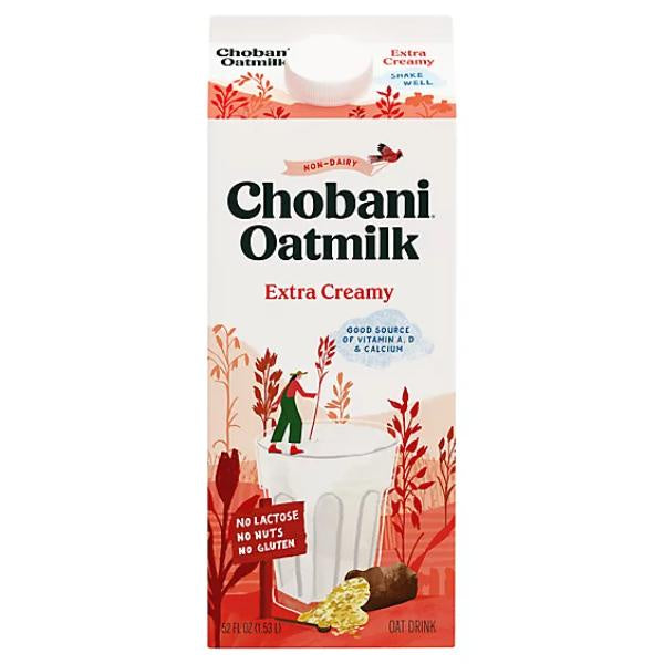 Chobani Extra Creamy Non-Dairy Oatmilk 52 oz