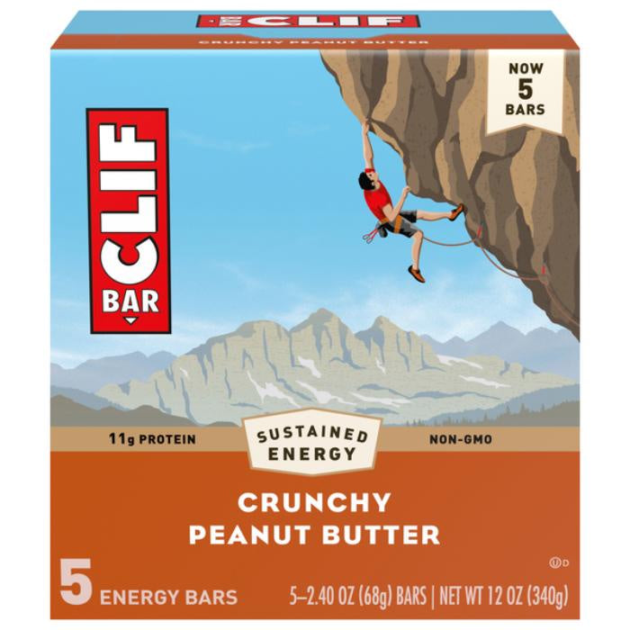 Clif Bar Energy Bar, Crunchy Peanut Butter 5ct.