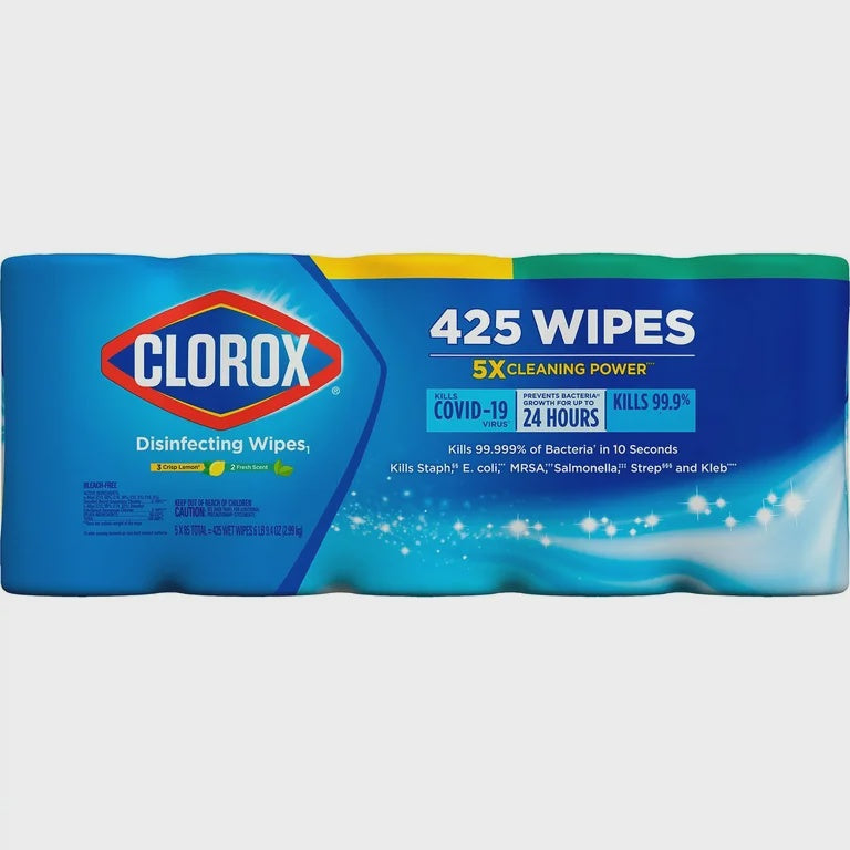 Clorox Disinfecting Bleach-Free Cleaning Wipes, Variety Pack (85 wipes/pk., 5 pk.)