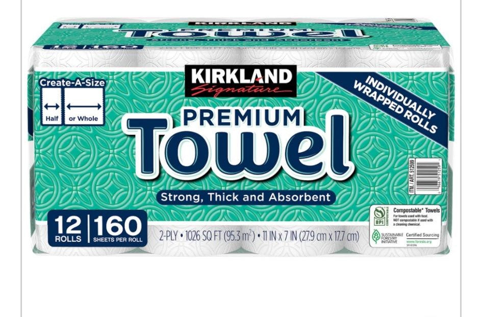 Kirkland Signature Paper Towel 12/160s