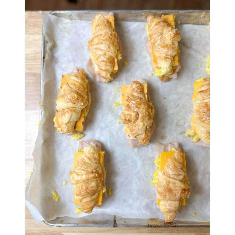 Croissant, Ham & Cheese 5ct - uncooked, ready to bake