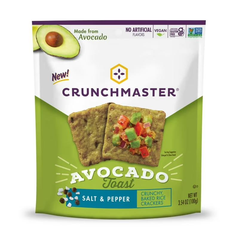 Crunchmaster Avocado Toast Salt & Pepper Crackers 3.54oz