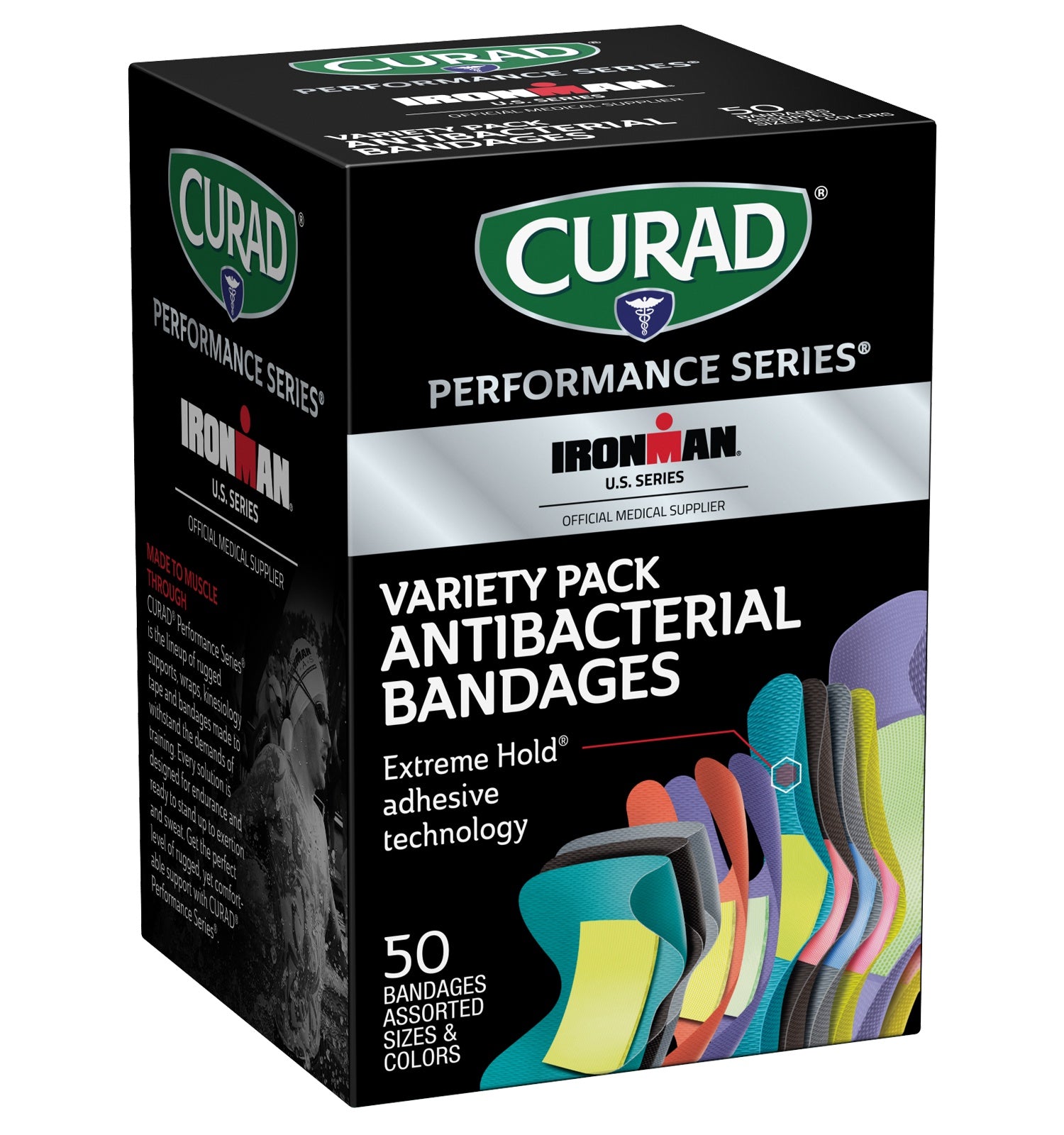 Curad Assorted Bandages, Finger & Knuckle Fabric Bandages, 50 Count