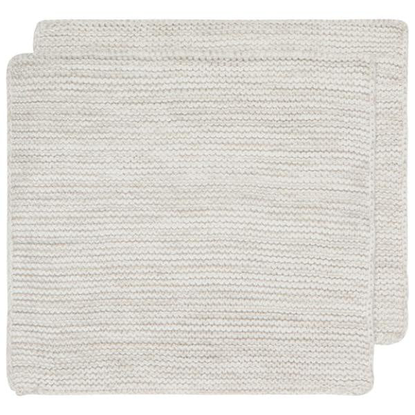 Danica Heirloom Knit Dishcloth - Set of 2 - Dove Gray