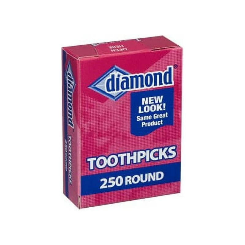 Diamond Round Toothpicks 250 ct