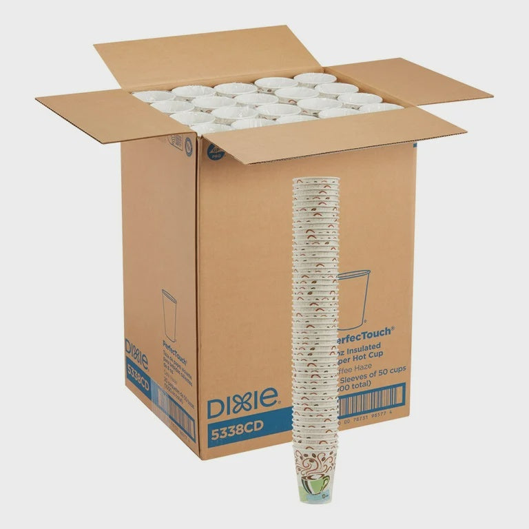 Disposable Insulated Paper Hot Cups, 1000/case (BPO)