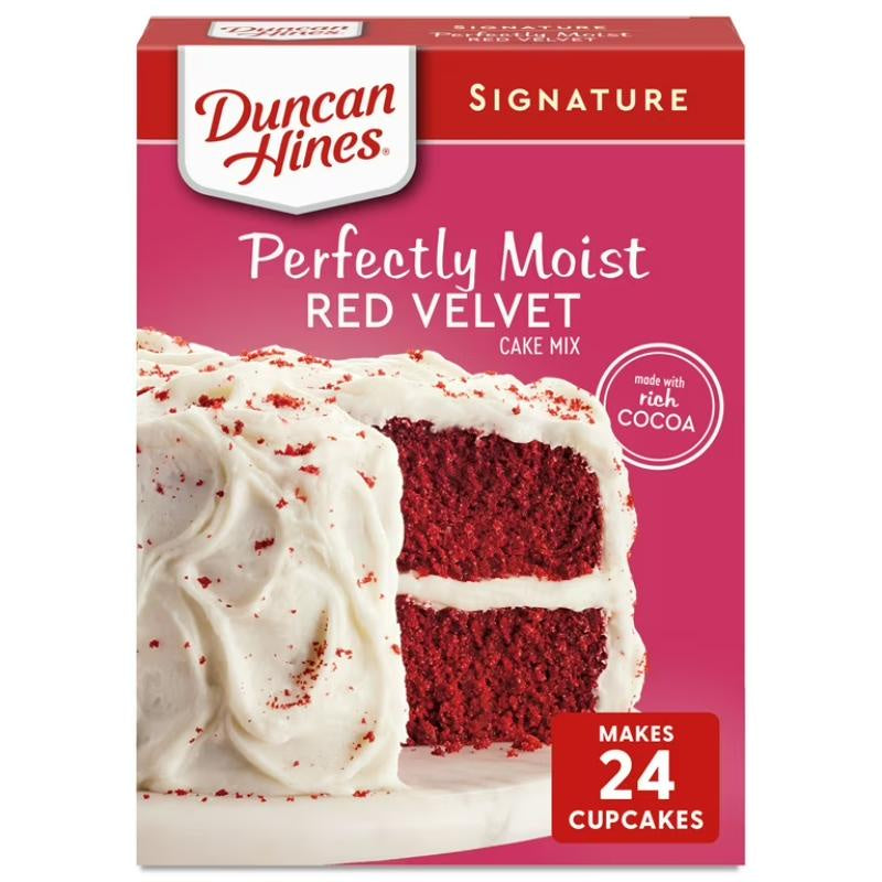 Duncan Hines Perfectly Moist Red Velvet Cake Mix, 15.25oz