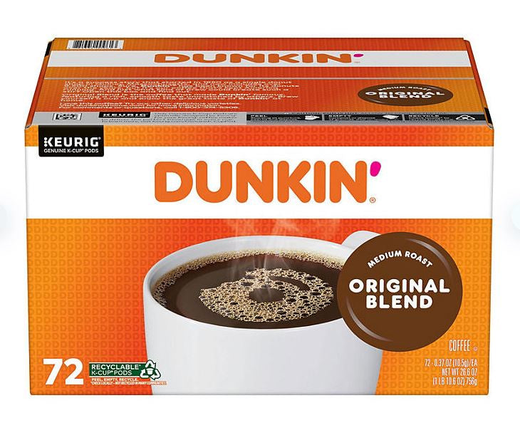 Dunkin' Donuts Original Blend K-Cups 72 ct (BPO)